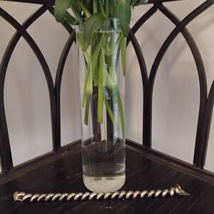 Vintage Italian Silver Bracelet W/ Latch Clasp